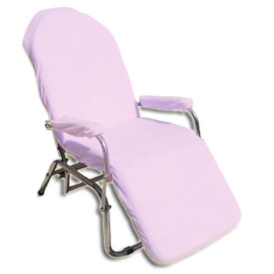 Κάλυμμα πολυθρόνας αισθητικής πετσετέ ροζ Καλύμματα εξοπλισμού